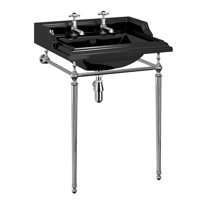 Classic 65cm basin and basin stand JET